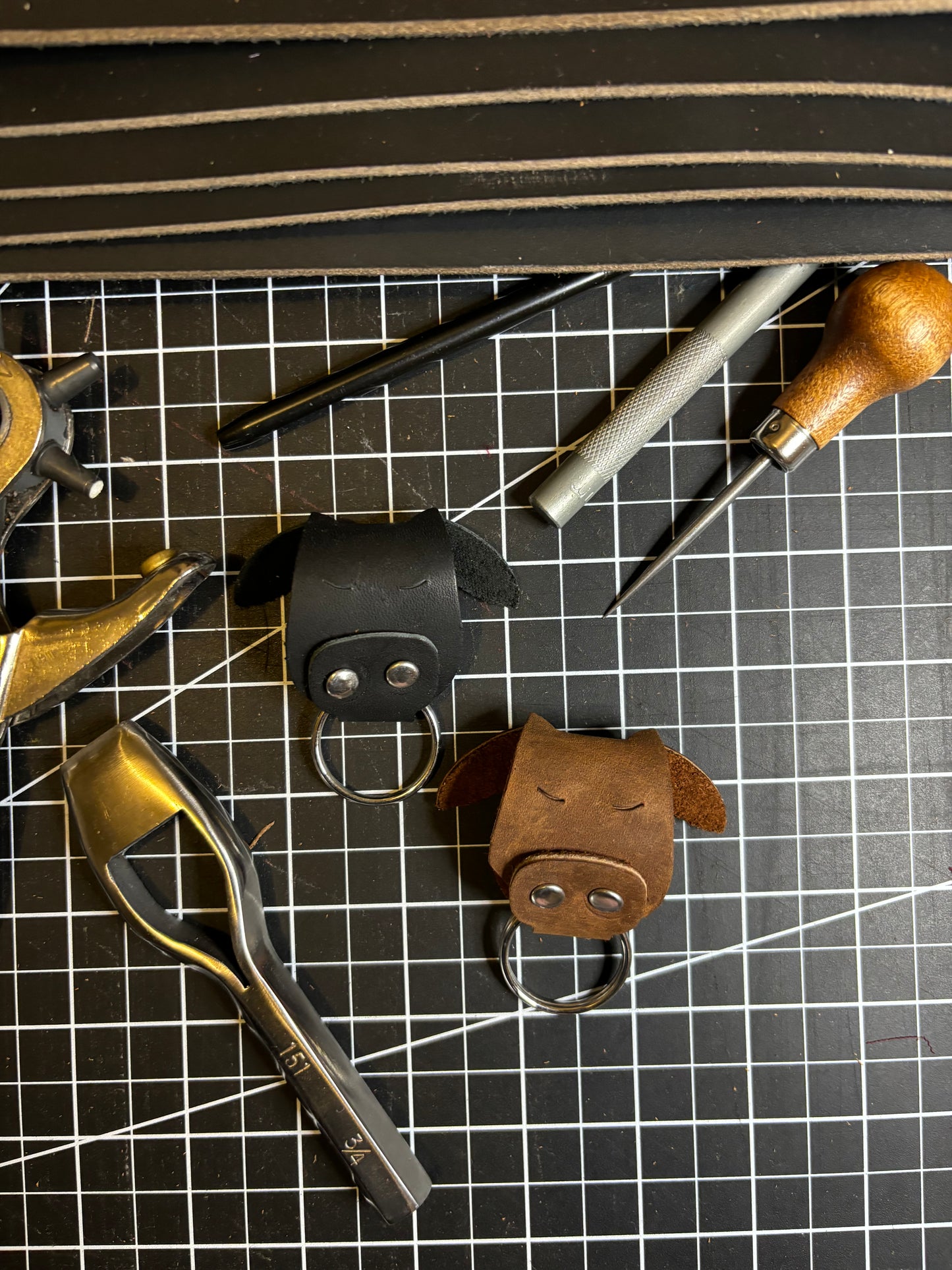 Bull Keychain